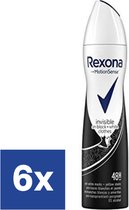 Rexona Invisible Diamond Deo Spray - 6 x 150 ml