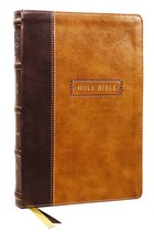 KJV, Center-Column Reference Bible with Apocrypha, Leathersoft, Brown, 73,000 Cross-References, Red Letter, Comfort Print: King James Version