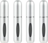 Mini Parfum Flesjes - 4-pack - Navulbaar - Reisflesjes - Parfumverstuiver - Mat Zilver