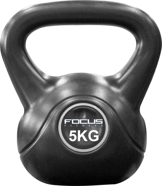 Focus Fitness - Kettlebell - 5 KG - Cement - Gewichten