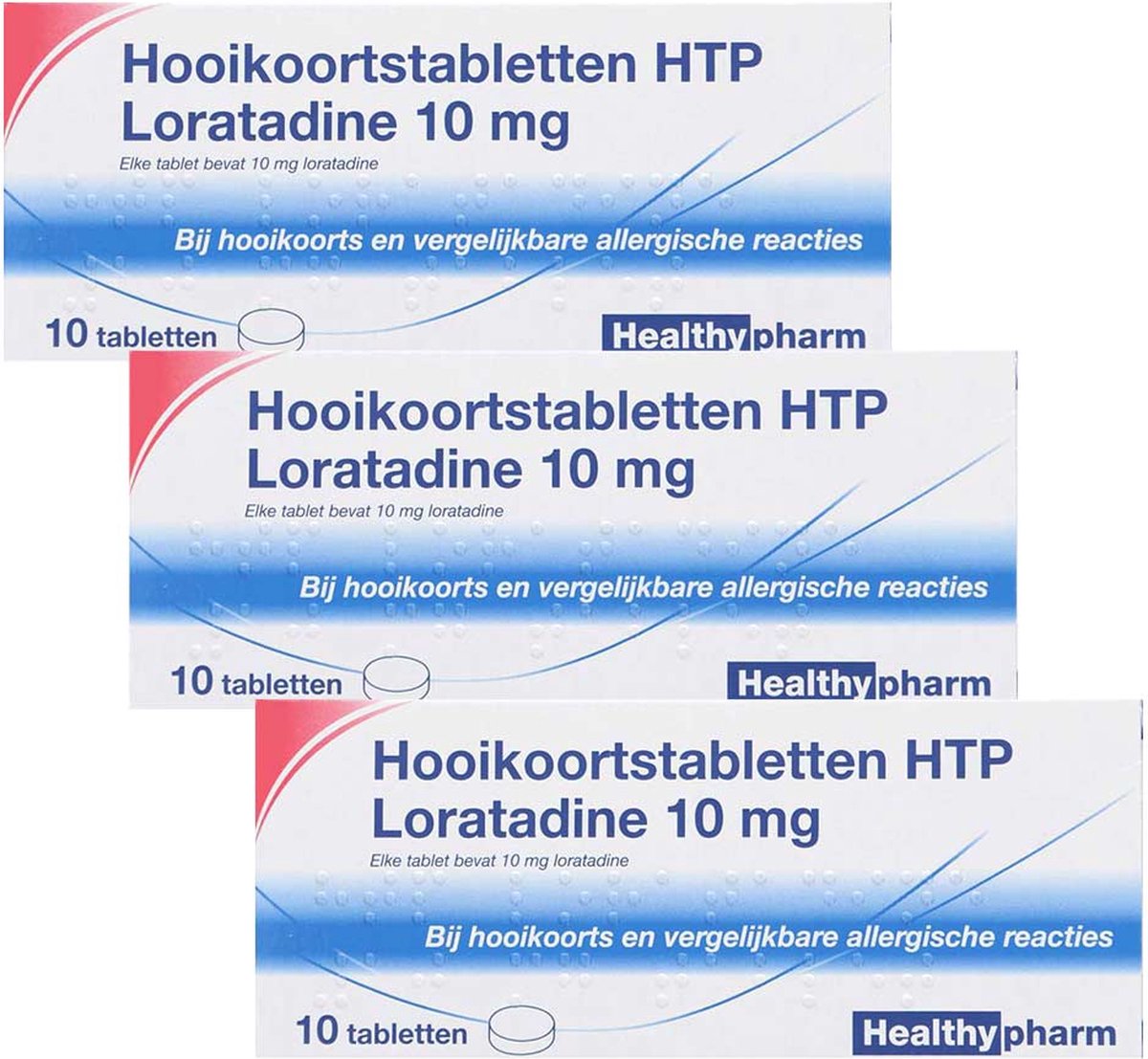 Healthypharm Hooikoortstabletten HTP Loratadine 10 mg - 3 x 10 tabletten - Healthypharm