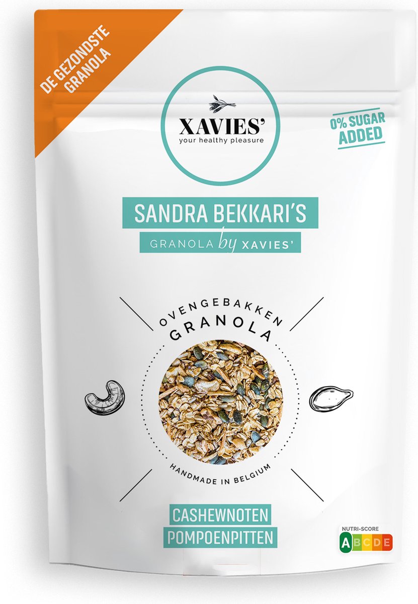 XAVIES' Granola Sandra Bekkari Cashewnoten Pompoenpitten 1000g bol
