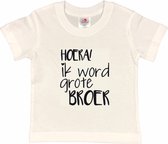 Shirt Aankondiging zwangerschap Ik word grote broer | korte mouw | zwart | maat 134/140 zwangerschap aankondiging bekendmaking Baby big bro brother