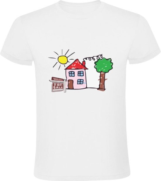 Tekening Heren T shirt kleuren tekenen plaatje kind schetsen bol