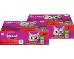 Whiskas Classic Natvoer - in Gelei - 2 x 60 x 85g