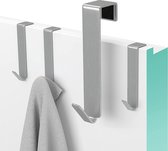 Waal® Deurhaak Zilver - 4 stuks - deurkapstok - handdoekhouder - ophanghaken