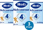 Hero Nutrasense Peutermelk Classic 4 (2+ Jaar) - 3 x 700gr - Flesvoeding - met Melkvet - Palmolievrij (Voorheen Hero Baby Classic 4)