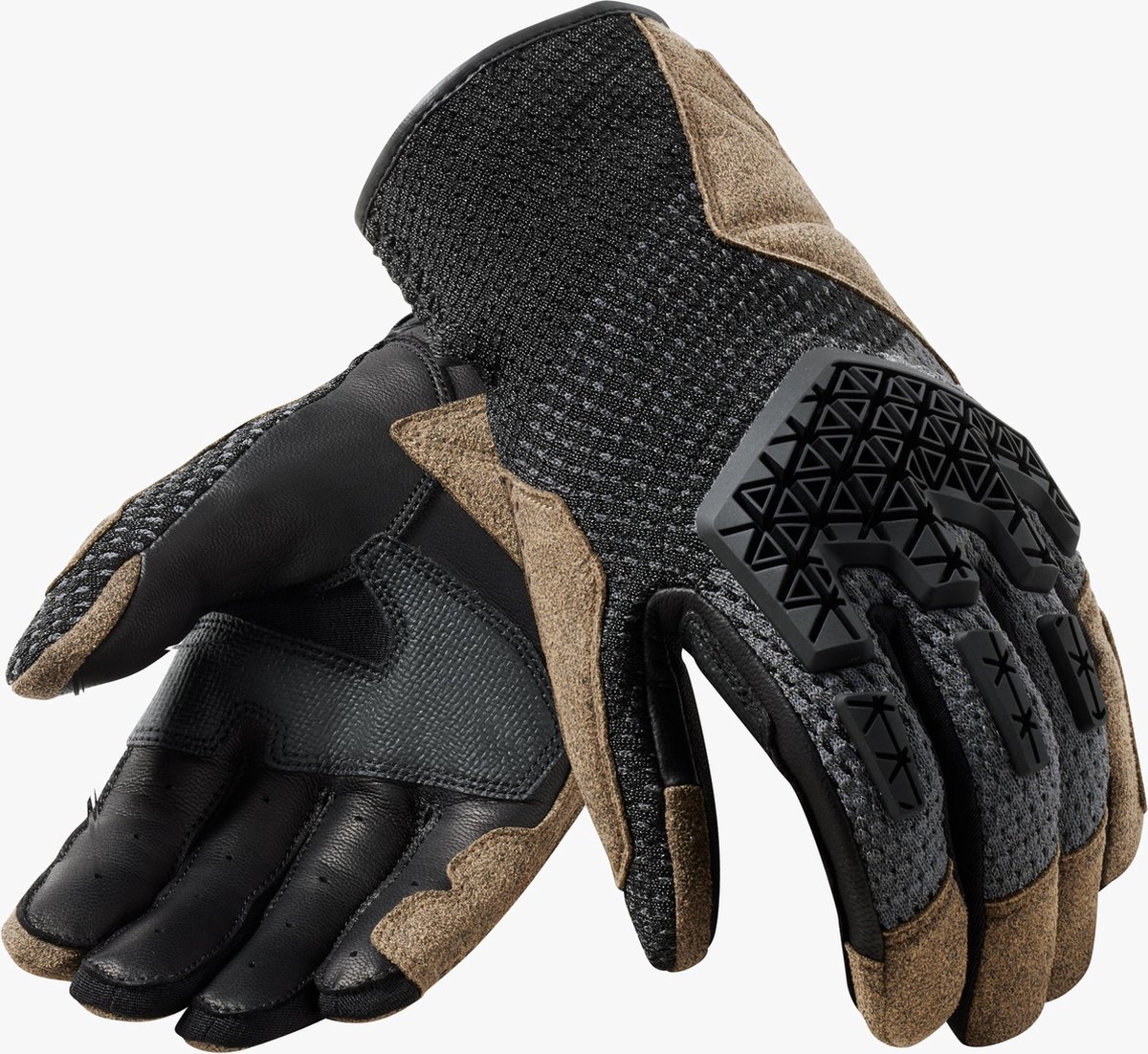 Rev'it! Gloves Offtrack 2 Black Brown - Maat XXL - Handschoen