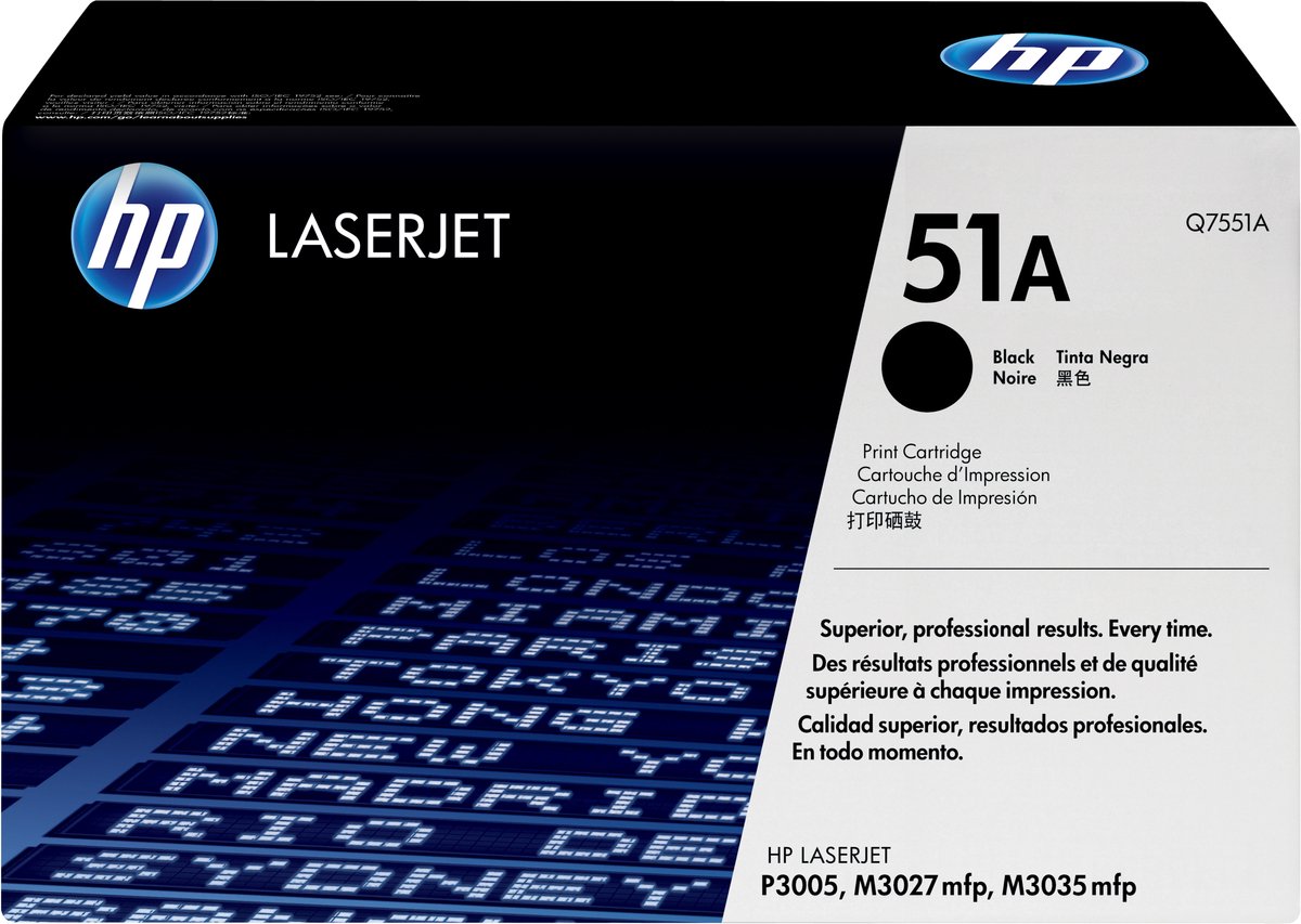 HP 51A -Tonercartridge / Zwart