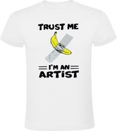 Trust me i'm an artist Heren T-shirt - banaan - tape - kunstenaar - kunst - eten - grappig