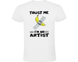 Trust me i'm an artist Heren T-shirt - banaan - tape - kunstenaar - kunst - eten - grappig