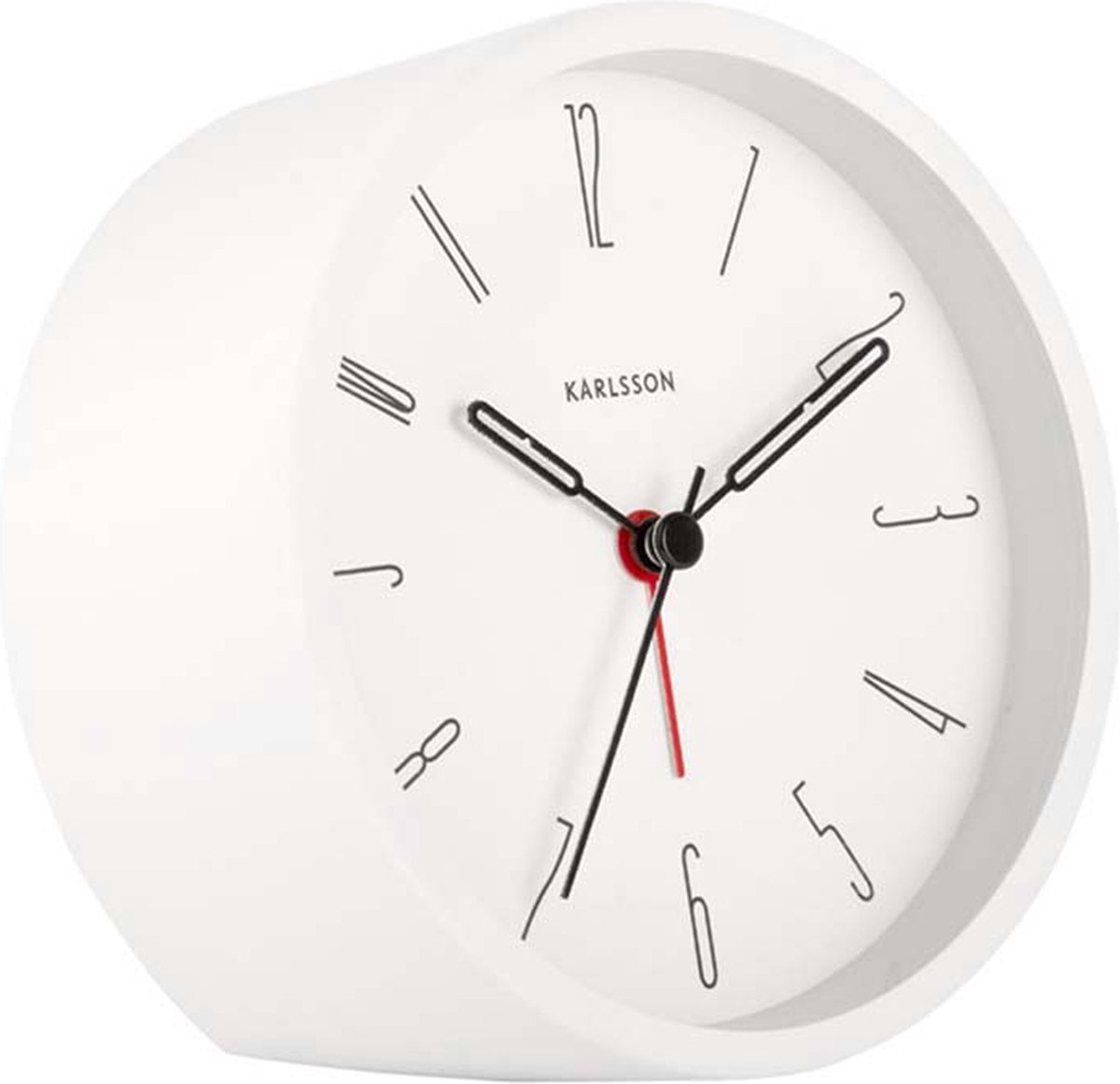 Karlsson Alarm Clock Belle Numbers Iron Wit
