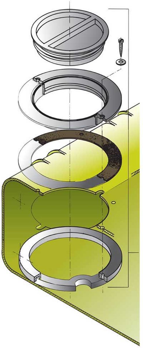 VETUS WTIKIT inspectiedekselkit voor drinkwatertanks
