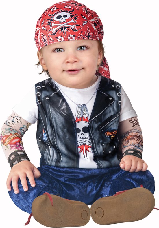 BOLO PARTY - Biker kostuum voor baby's - Klassiek - 86 (18-24 maanden) |  bol.com