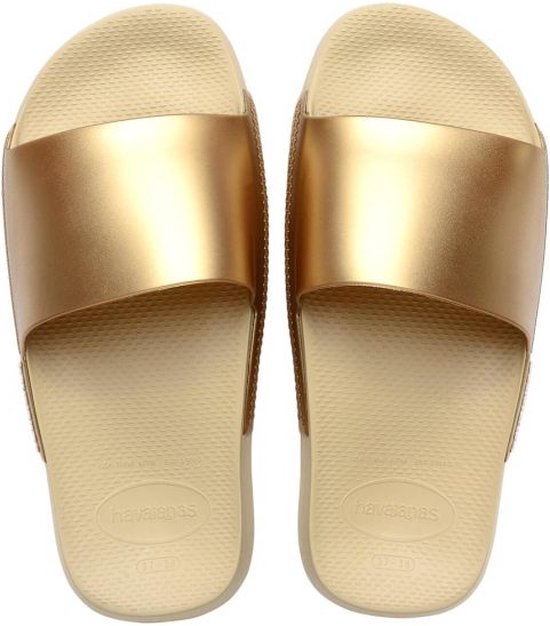 Havaianas Slide Classic Metallic Slippers unisexes - Or - Taille 37/38