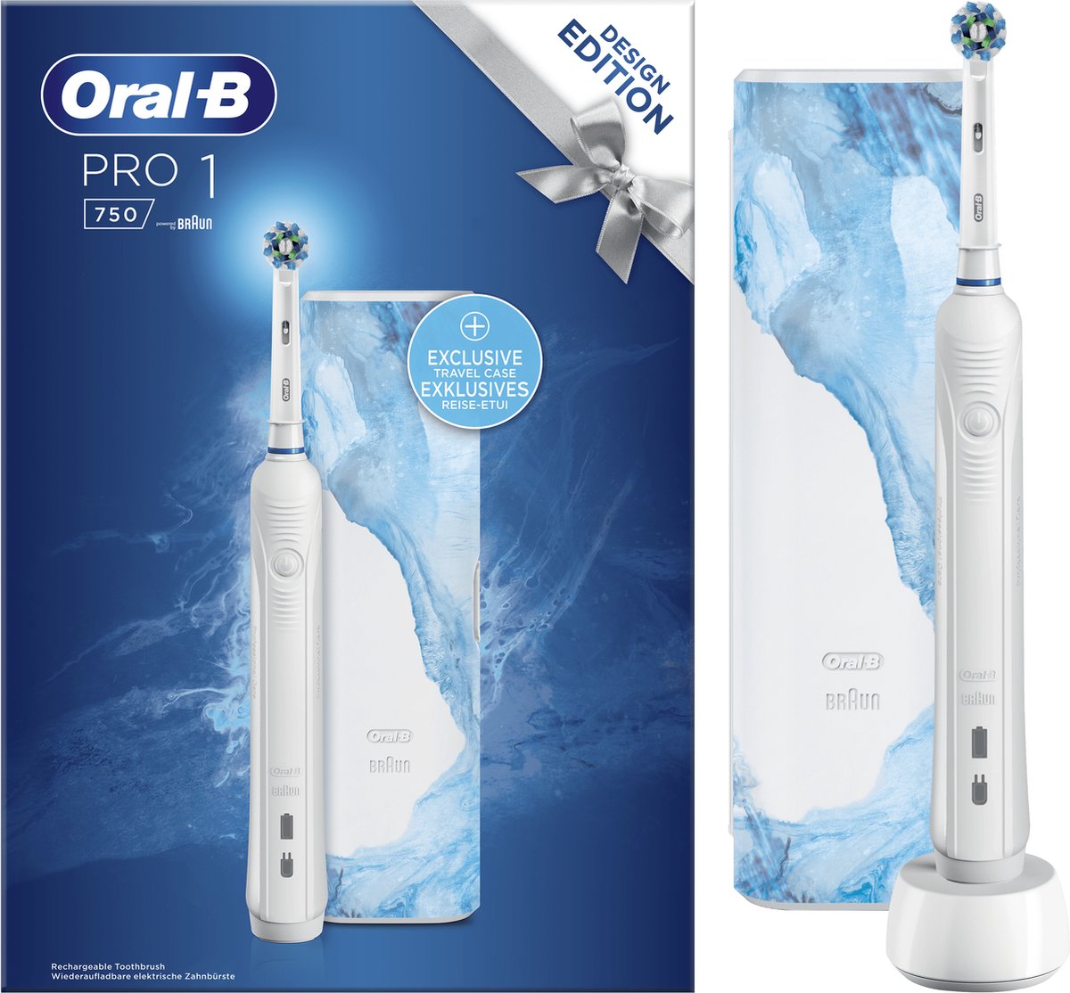 Oral-B PRO 1 - 750 Volwassene Roterende-oscillerende tandenborstel Wit - Oral B