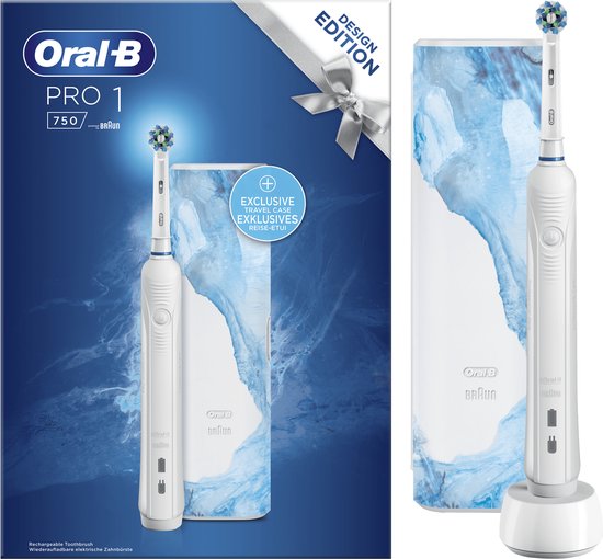 Oral-B PRO 1 - 750 Volwassene Roterende-oscillerende tandenborstel Wit