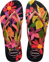 Slippers Femme Havaianas Slim Tropical - Rouge - Taille 35/36