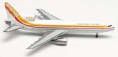 Herpa schaalmodel Lockheed vliegtuig L-1011-1 TriStar 50th anni. Lockheed Corporation schaal 1:500 lengte 10,5cm