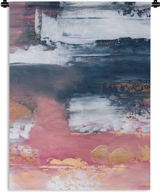 Wandkleed - Wanddoek - Abstract - Verf - Design - 90x120 cm - Wandtapijt