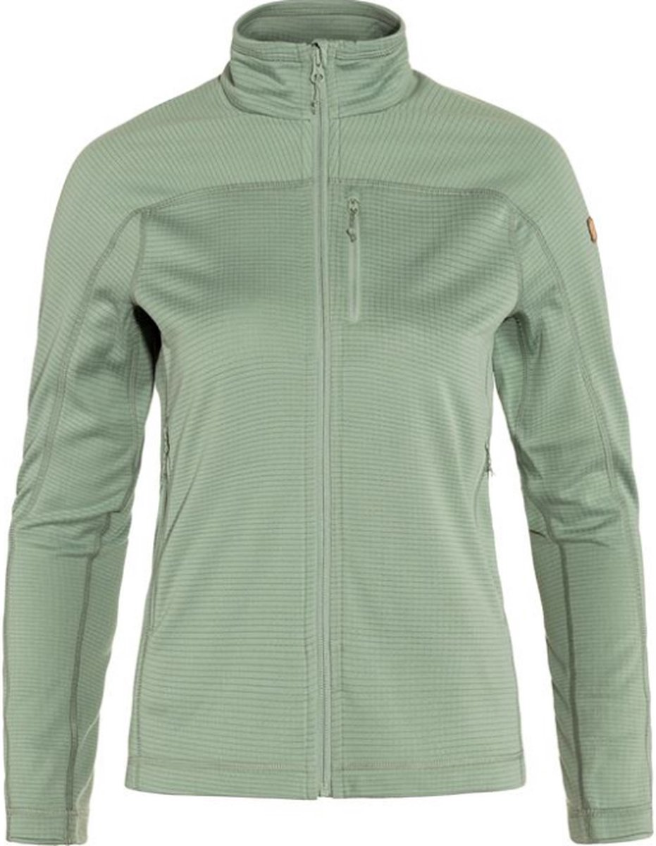 FJALLRAVEN Abisko lite fleece jkt w misty 36 Groen