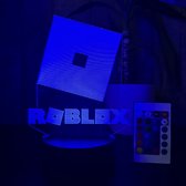 Klarigo® Nachtlamp – Roblox - 3D LED Lamp Illusie – 16 Kleuren – Bureaulamp – PS5 – Sfeerlamp – Nachtlampje Kinderen – Creative lamp - Afstandsbediening
