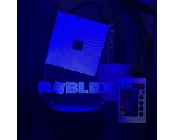 Klarigo® Veilleuse - Lampe LED 3D Illusion - 16 Couleurs - Lampe de bureau - Roblox - Lampe d'ambiance - Enfants - Lampe Creative - Télécommande