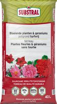Terreau Substral pour Plantes à fleurs et Géraniums 40L