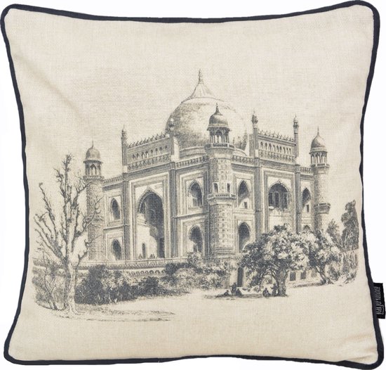 Sierkussen Velvet Taj Mahal | 45 x 45 cm | Polyester