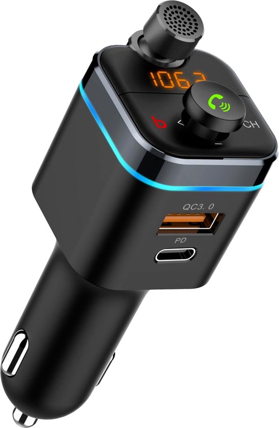 iSetchi FM transmitter – Quick Charge 3.0 – USB C – draadloos