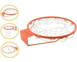 Panier de basket officiel - Anneau de Basketbal - Filet de basket - Anneau de basket - Anneau de basket Taille extérieure 46CM