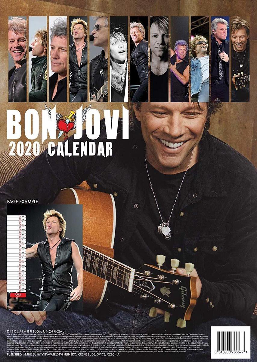 Jon Bon Jovi Calendar 2025
