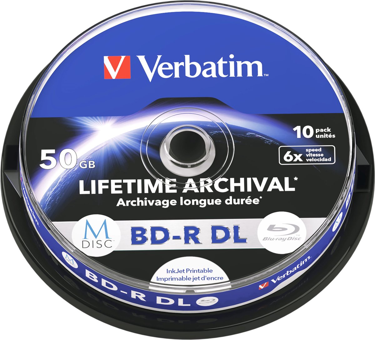 Blu-ray BD-R vierge Verbatim 43715 jewelcase 5 pc(s) 25 GB