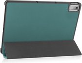 Lenovo Tab P11 Gen 2 Bookcase hoesje - Just in Case - Effen Groen - Kunstleer