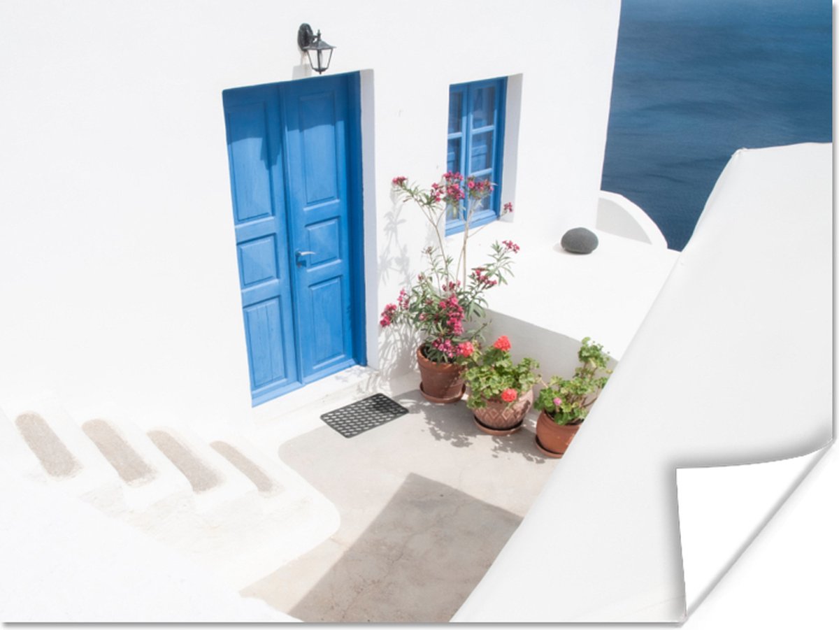 Architectuur - Blauw - Wit - Deur