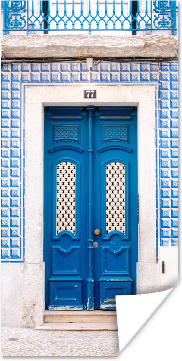 Blauw - Deur - Hout - Architectuur