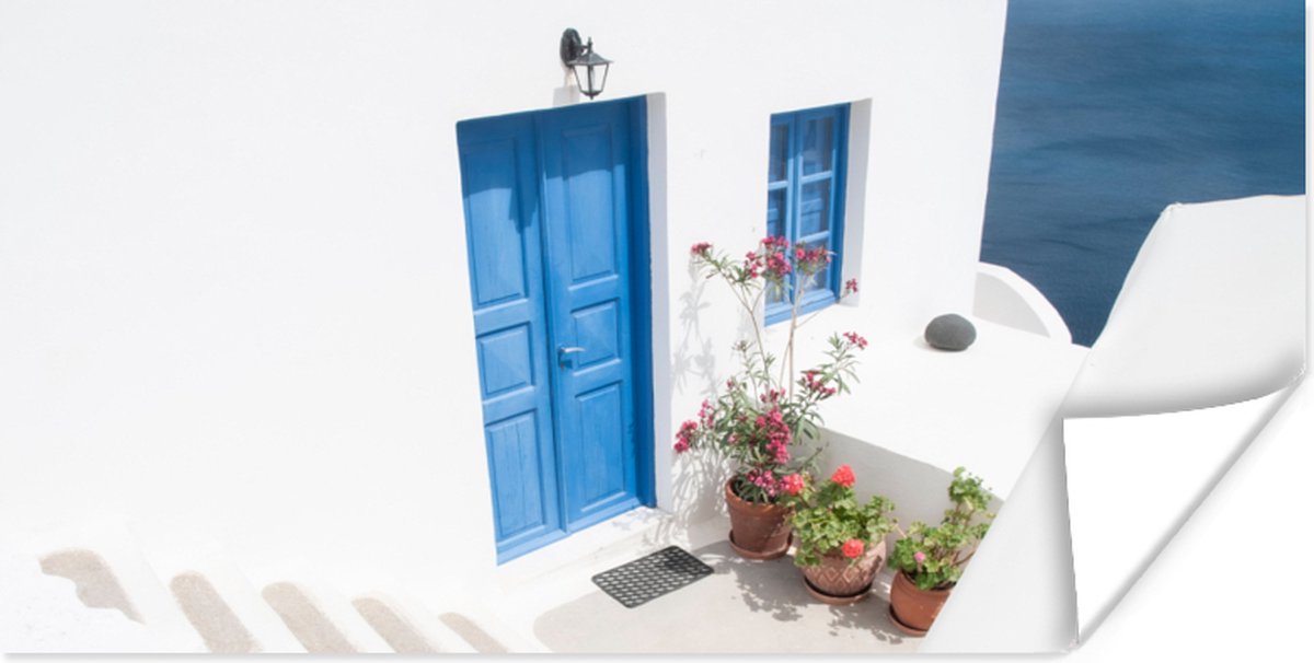 Architectuur - Blauw - Wit - Deur