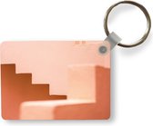 Sleutelhanger - Architectuur - Trappen - Pastel - Roze - Uitdeelcadeautjes - Plastic