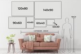 Poster Abstract - Lijnen - Kubus - Patchwork - 180x120 cm XXL