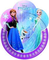 Procos - Disney - Frozen - Assiettes de fête - Assiettes - Assiettes de fête - 23x29cm - 6 Pièces - Super shape.