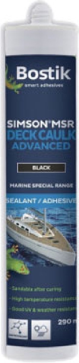 Bostik MSR Deck Caulk Advanced zwart 290 ml/st