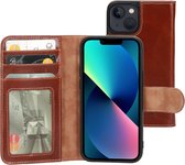 Mobiparts Excellent Wallet Case geschikt voor Apple iPhone 13 Mini - Bruin