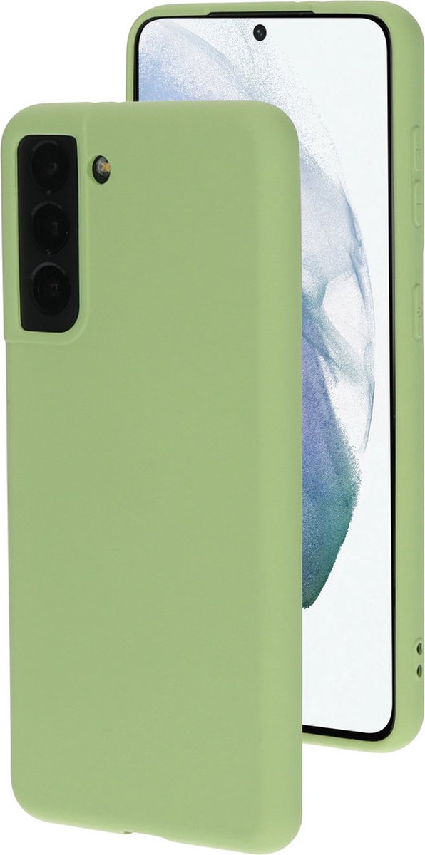 Samsung Galaxy S21 Hoesje - Siliconen - Groen - Mobiparts