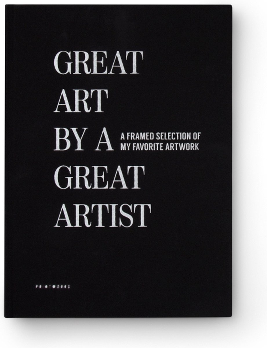 Printworks Frame Boek - Great Art - Tekenmap - Zwart