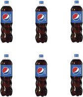 Pepsi Cola regular 1 ltr per petfles, tray 6 flessen