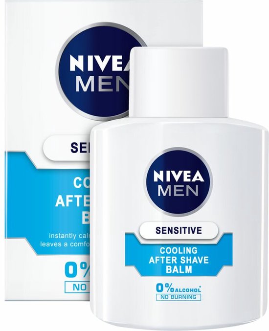 NIVEA MEN Sensitive Cool Aftershave Balsem - Alcoholvrij - Met zeewierextract en kamille - 100 ml - NIVEA