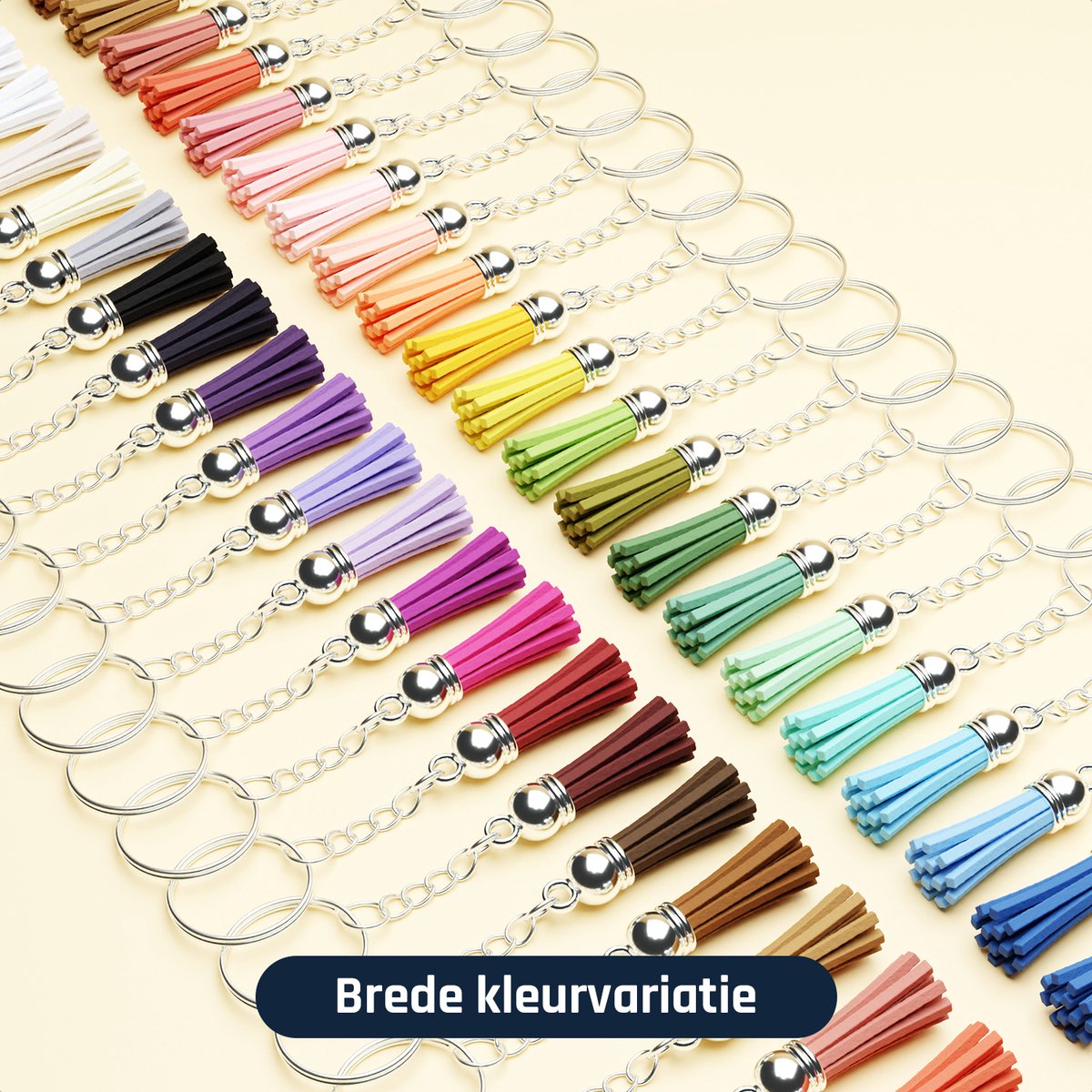 Krimpfolie Knutselpakket Unicorn (extra) - Krimpfolie Sleutelhangers of Sieraden Maken - 10 vellen krimpfolie - 24 Eenhoorn Kleurpotloden - 50 sleutelringen met kwastje - 3x Kunststof Broekketting - 100 Splitringen zilverkleur 0,7x6 mm — afbeelding 15