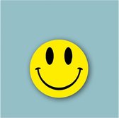 XL Beloningssticker - Sluitsticker - Sluitzegel – Smiley | Geel - 4,7 cm | Vrolijk – Lach – Gezichtje | Kaart | Envelop stickers | Cadeau - Gift - Cadeauzakje – Traktatie | Leuk inpakken | Beloning Kinderen | Jongens – Meisjes - DH collection