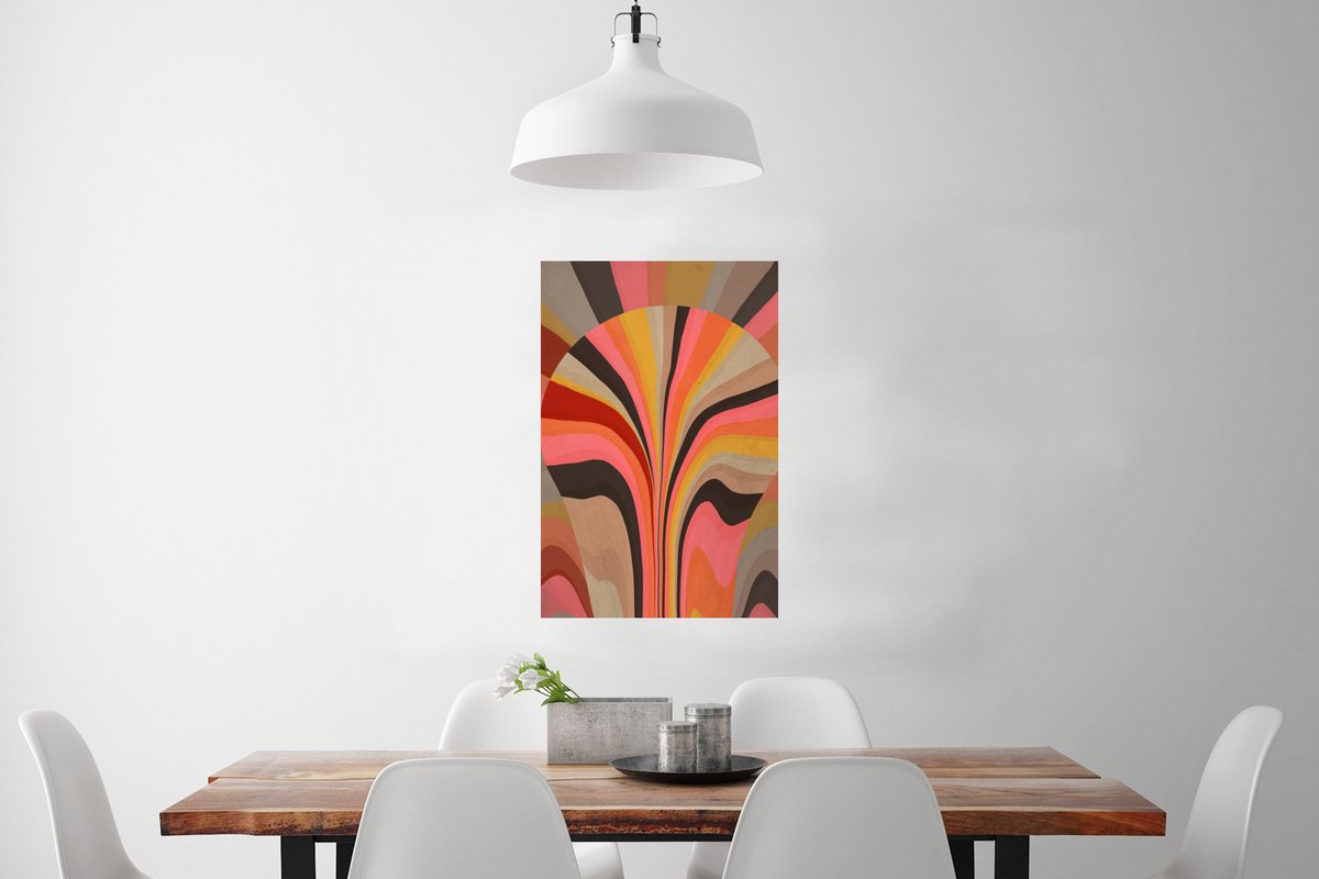 Poster Abstract -Kunst - Vormen - 60x90 cm