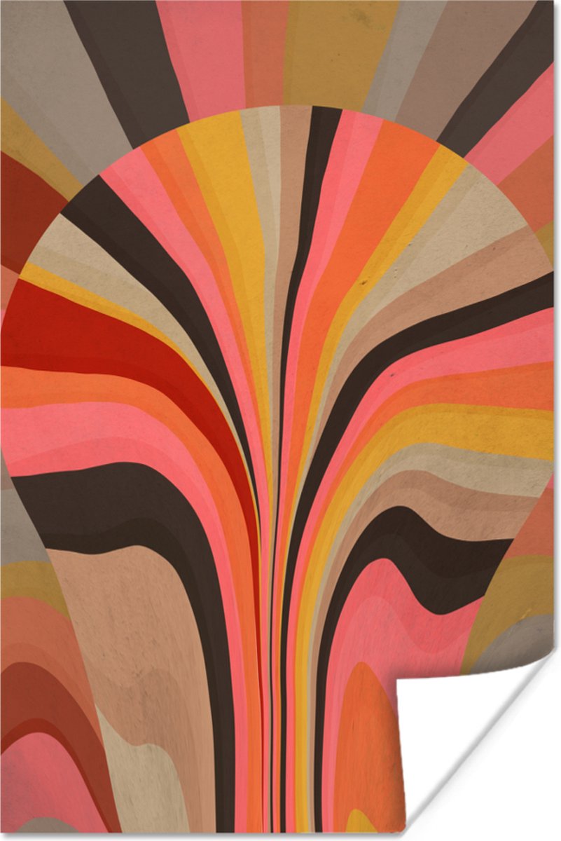 Poster Abstract -Kunst - Vormen - 20x30 cm